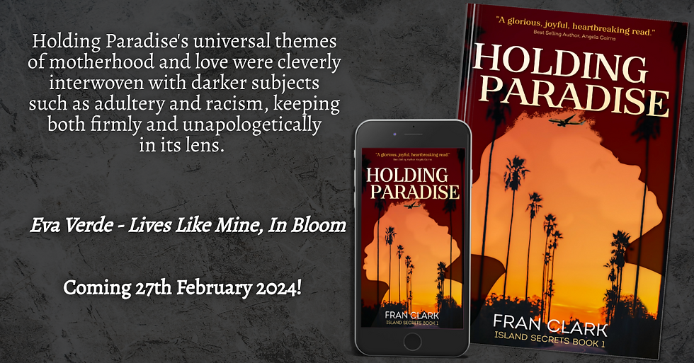 Paperback and e-book of Holding Paradise