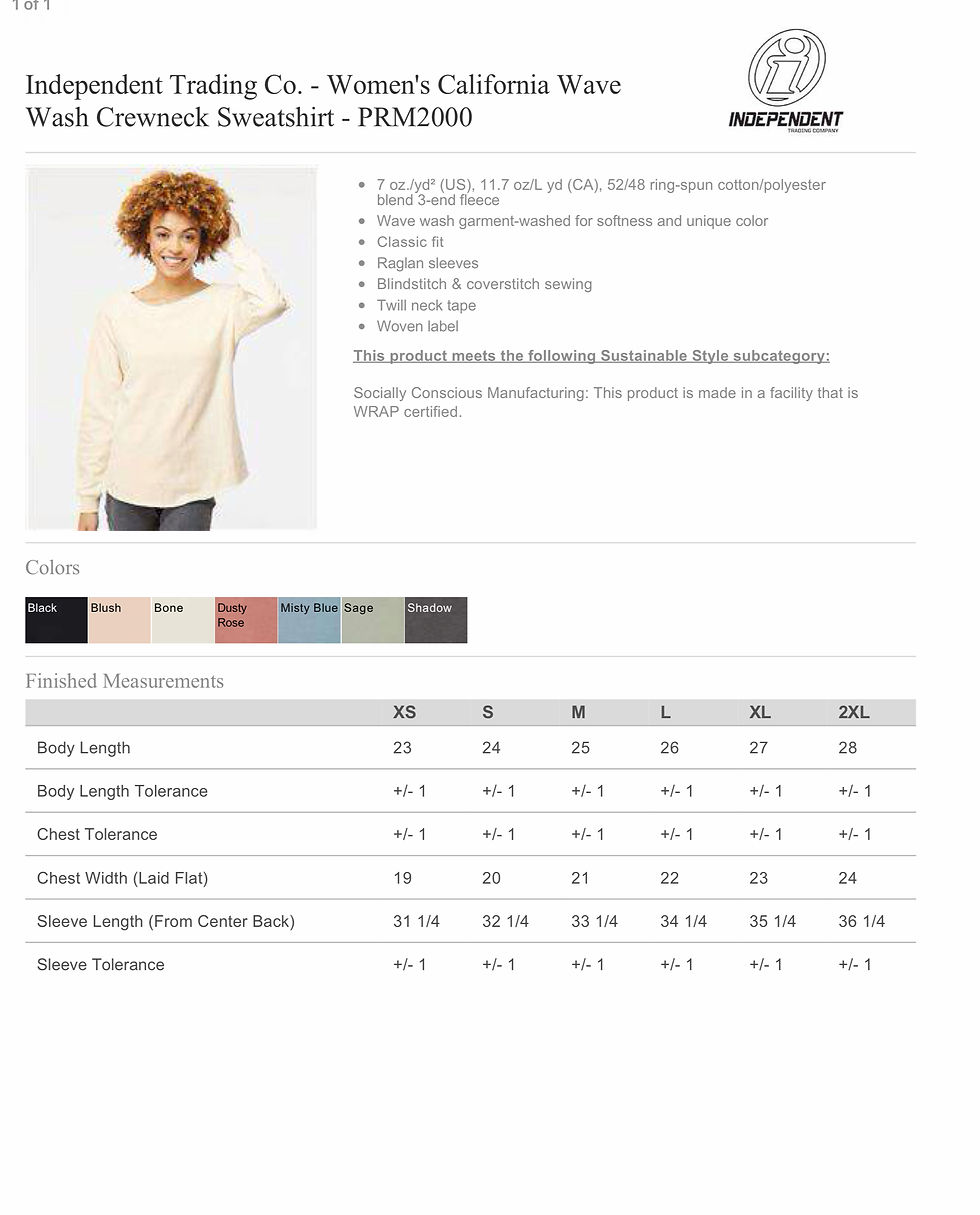 Thumbnail: WT Womens Crewneck Sweatshirt