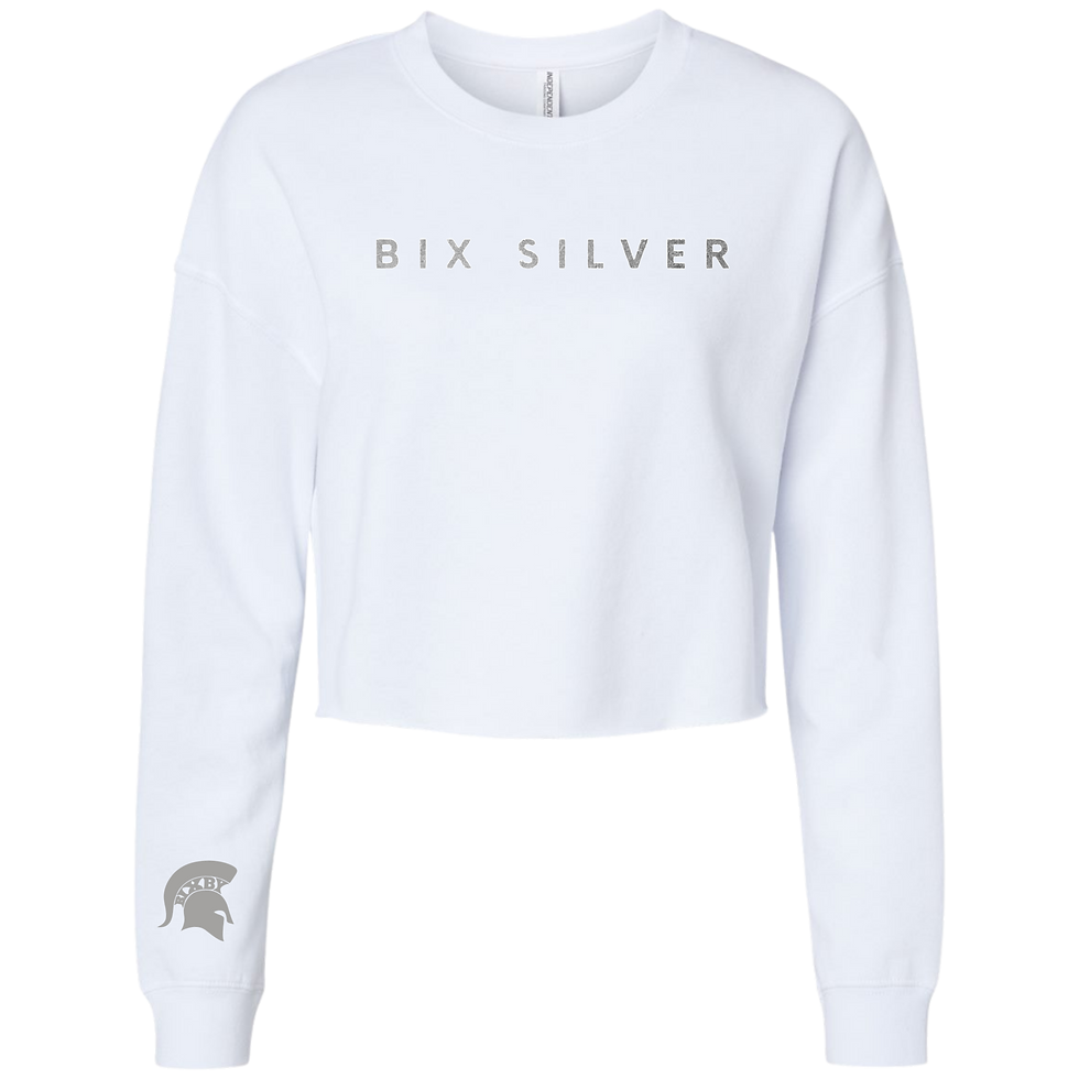 Thumbnail: B5S Bix Silver Cropped Sweatshirt