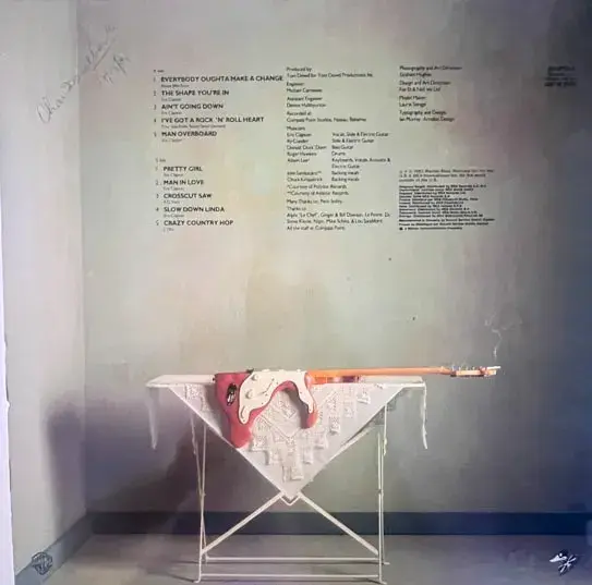 Eric Clapton Money And Cigarettes Vinyl LP Record 33.3 rpm- English Song- Stereo