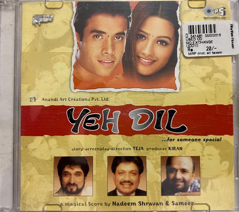 Yeh Dil Audio Cd - Hindi Film Songs - Tips 7288