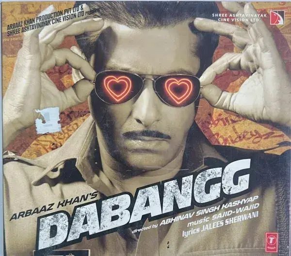 Dabangg audio cd - Hindi Film Songs - T Series SFCD 1-1602