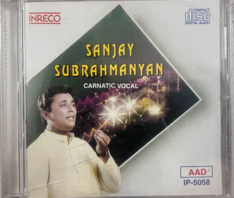 Sanjay Subrahmanyan - Carnatic Vocal audio CD - Tamil Film Songs -INRECO IP 5058