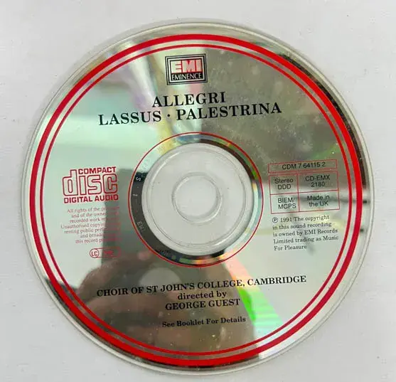 Thumbnail: Allergi - Miserere - Lassus - Palestrina  audio cd - Western Classical