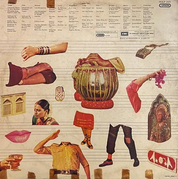 Films Hits 1978 Songs Vinyl LP 33.3rpm -Hindi Films Songs- HMV