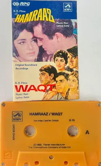 Hamraaz -Waqt Audio cassette -Hindi Film Songs - HMV SPHO 820491