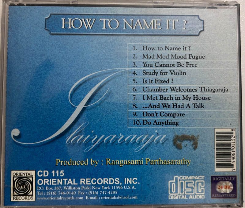 Thumbnail: How To Name It - Music By -Ilaiyaraaja - Oriental CD115 -USA