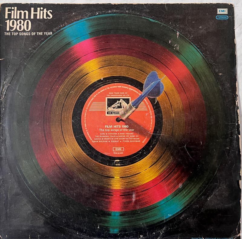 Film Hits 1980 Vinyl Record 33.3 RPM -Hindi Film Songs - HMV