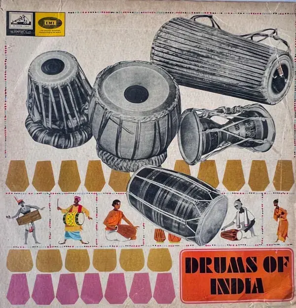 Drums Of India Vinyl LP 33.3 RPM - Hindi Film songs - HMV ECSD 2362