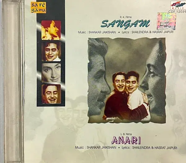 Sangam - Anari audio cd - Hindi Film Songs - Saregama CDF 120397