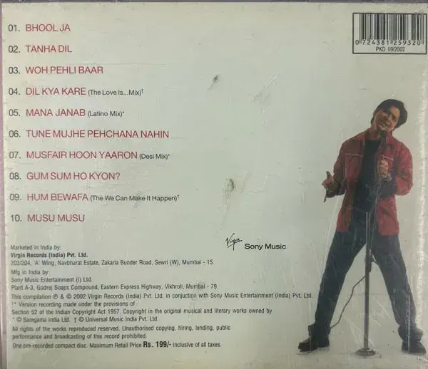 Thumbnail: Shaan Audio Cd - Hindi  Songs - Virgin Records 724381259320