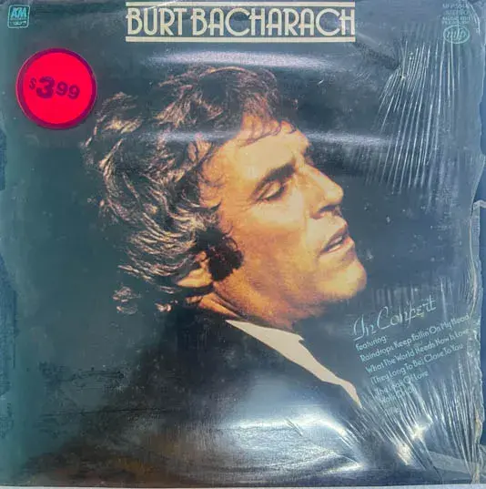 Burt Bacharach - In Concert Vinyl LP Record 33.3 rpm