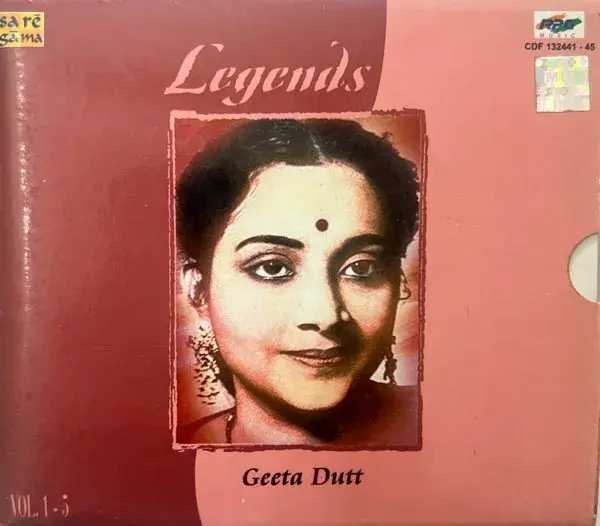 Legends Geeta Dutt 5 audio cd pack - Hindi Films Songs - Saregama CDF 132441-45