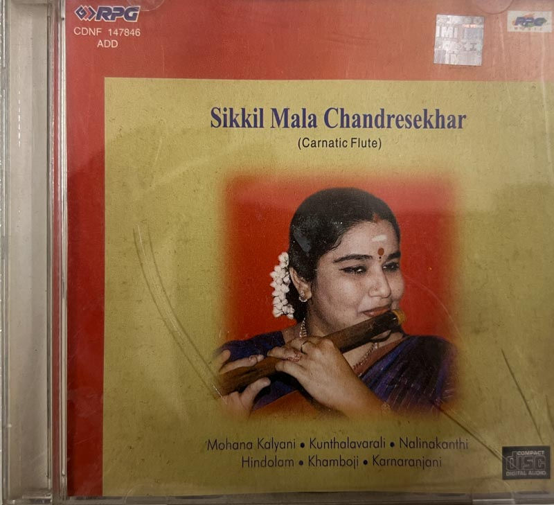 Sikkil Mala Chandrasekar Flute audio cd - Instrumental