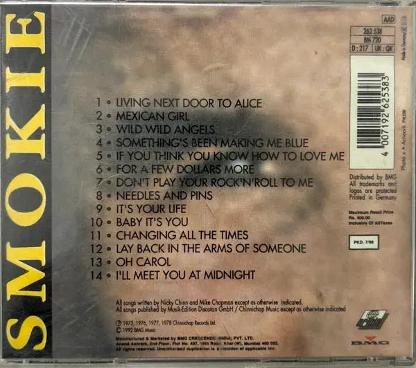 Thumbnail: Smokie The Collections - English Songs - BMG 262 538