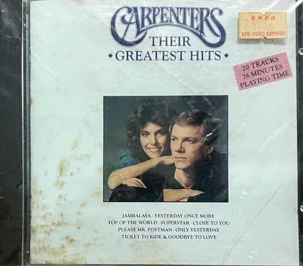 Carpenters - Their Createst Hits audio cd - English Songs - Sealed -AM Record