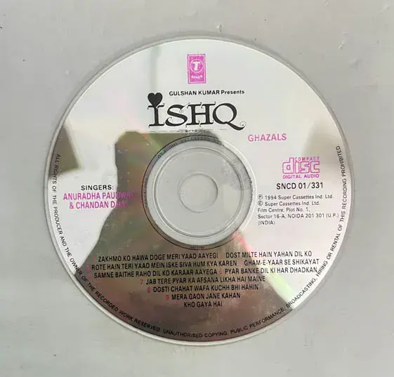 Thumbnail: Ishq   Audio Cd -Hindi Film Songs - T Series SNCD 01/331