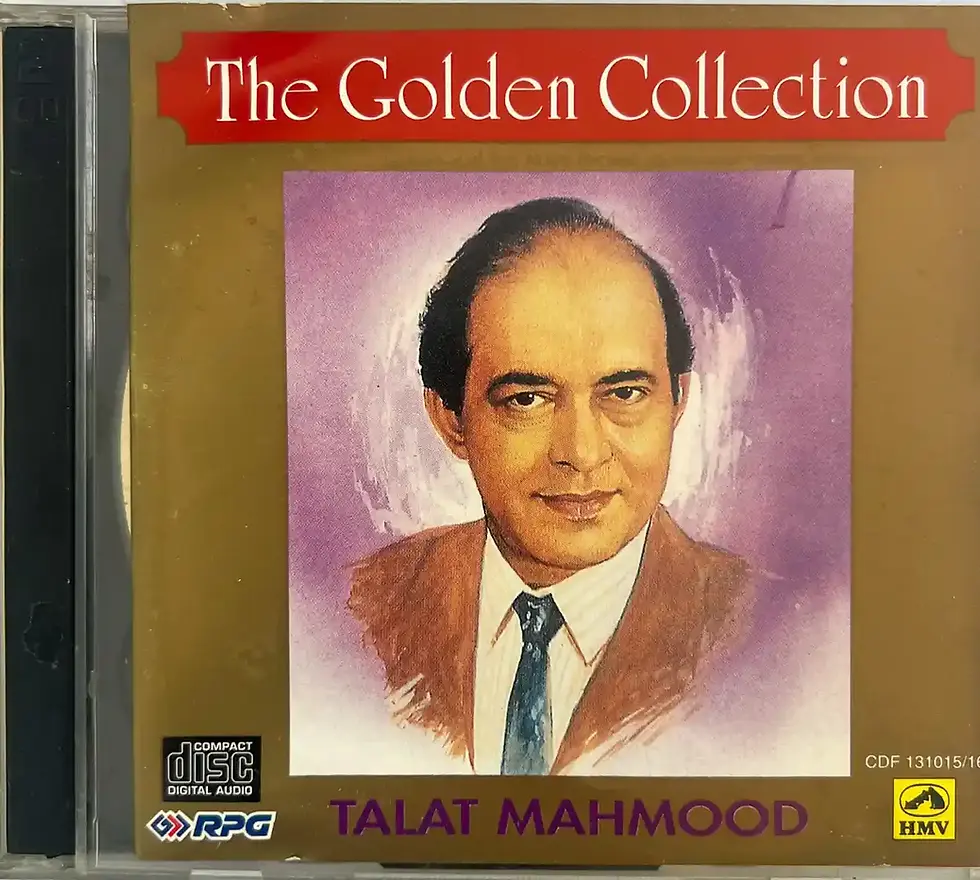 The Golden Collection -Talat Mahmood audio cd -Hindi Film Songs-2 cd pack