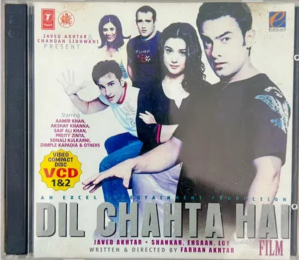 Dil Chahta Hai VCD - Hindi Movie - 2 cd pack - T Series CDVFF -712