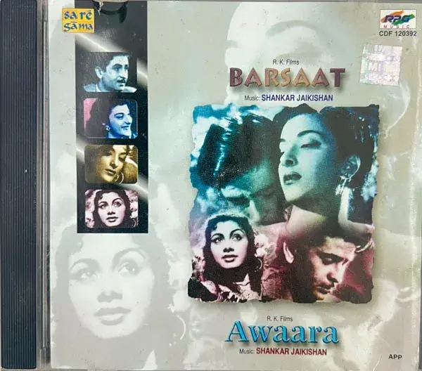 Barsaat - Awaraa audio cd - Hindi Film Songs - Saregama CDF 120392 ADD