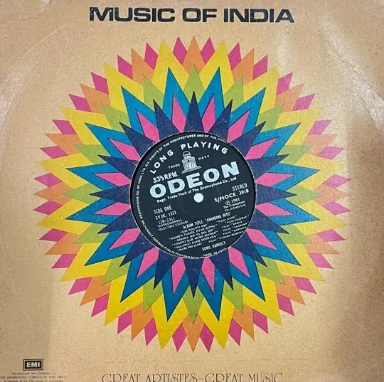 Swinging Hits LP 33.3 rpm Record - Hindi Film Songs - Odeon S/MOCE.3018