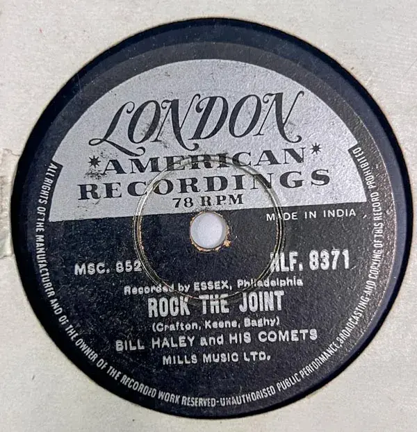 Billy Haley And His Comets - 10" 78 RPM Shellac - English Songs - HLF.8371