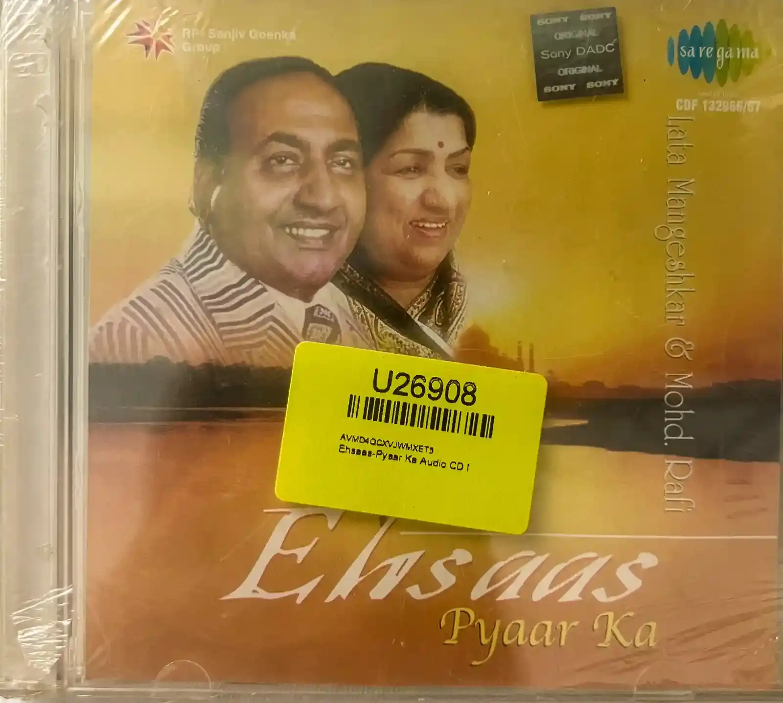 Ehsaas Pyaar Ka Audio Cd - Hindi Film Songs - 2 CD Pack - SEALED - Saregama