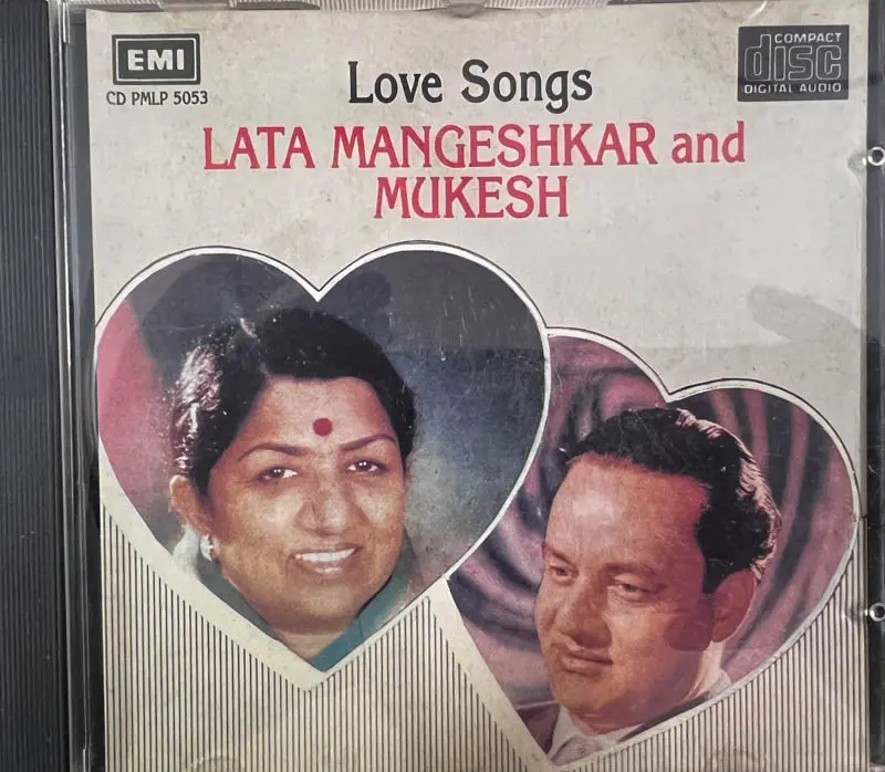 Love Songs Lata Mangeshkar & Mukesh audio CD - Hindi Film songs - EMI England