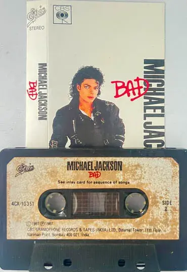 Michael Jackson Badaudio Cassette -English Songs - Epic 4CX10351