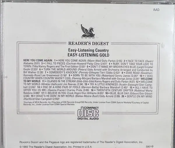 Thumbnail: Reader's Digest /Easy - Listening Gold audio cd - Reader's digest RS7-8001-1
