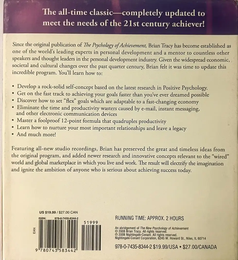 Thumbnail: The New Psychology Of Achievement audio cd -English Songs -2 cd pack