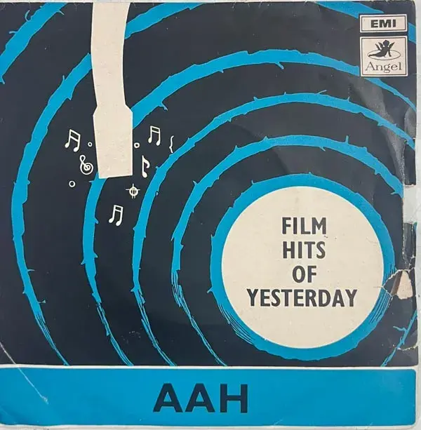 Aah Vinyl Record EP 45 rpm - Hindi Films Songs - HMV TAE 1454