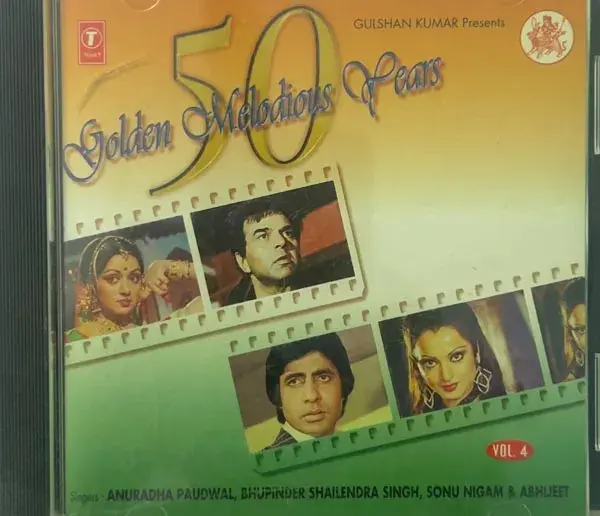 50 Golden Melodious Years Vol.4-audio cd-Hindi Film Songs-T-Series SVCD 1436f