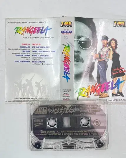 Rangeela Audio Cassette - Hindi Film Songs - Time Audio PKD 6/95