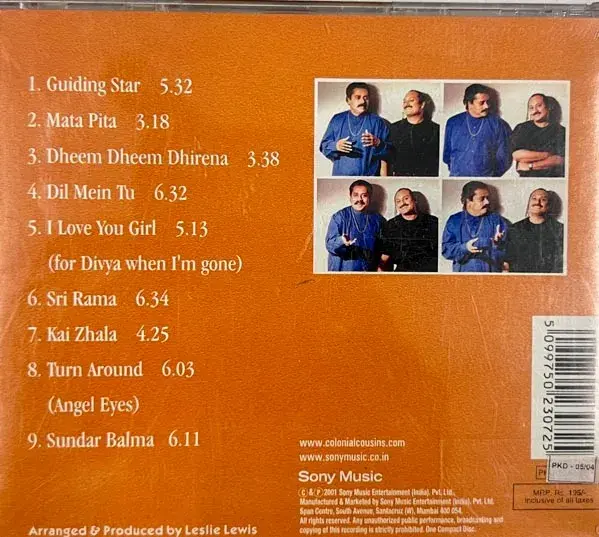 Thumbnail: Colonial Cousins Aatma audio cd-Hindi Film Songs-Sony Music 502307 2