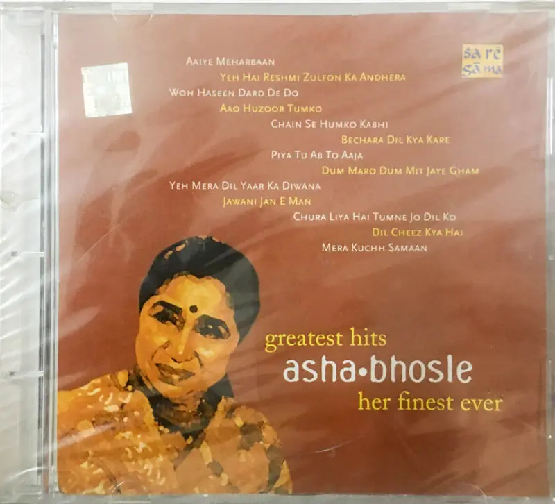Greatest Hits Asha Dhosle Her Finest Ever audio cd - Hindi Films Songs - Sealed