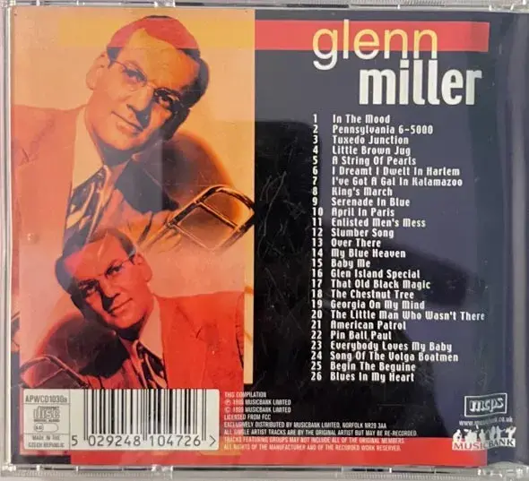 Thumbnail: Glenn Miller - English Songs - MCPS APWCD 1030a Made In The Czech Republic