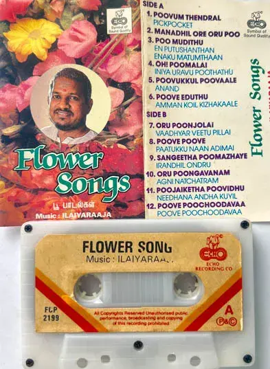 Flower Songs Audio Cassette - Tamil Film Songs - Echo FCP  2199