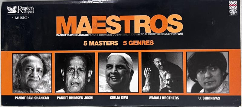 Maestros - Hindustani Instrumental audio cd - Hindustani- 5 cd pack