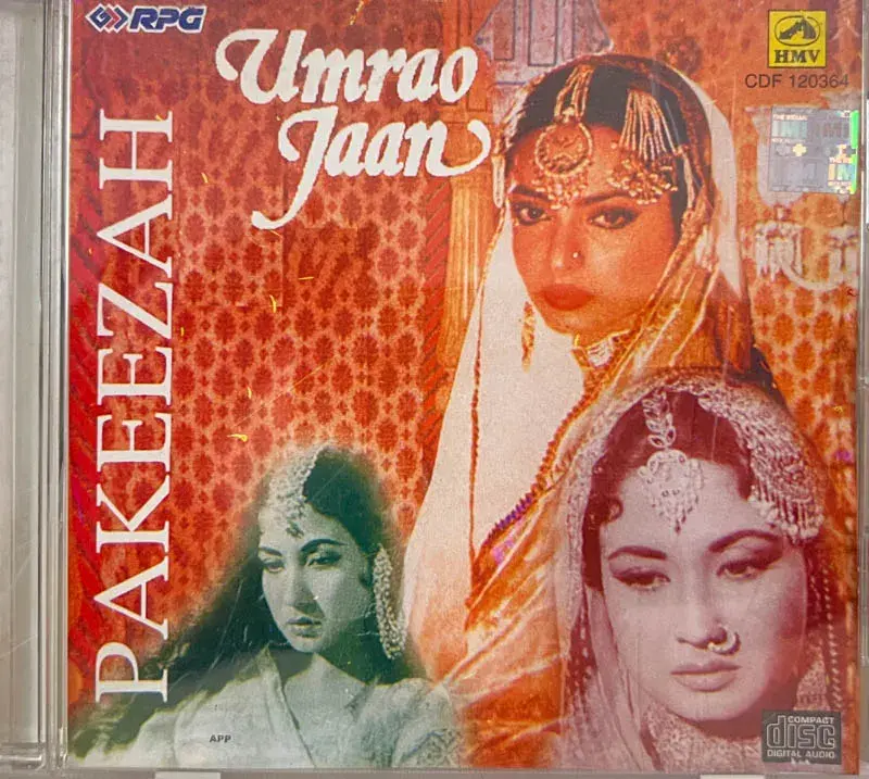Pakeezah and Umrao Jaan audio cd - Hindi Film Songs - HMV CDF 120364