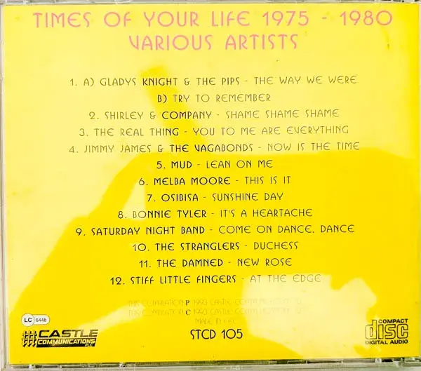 Times Of Your Life Vol.4 1975-1980 audio cd -English Songs - Made In EEC - Image 2