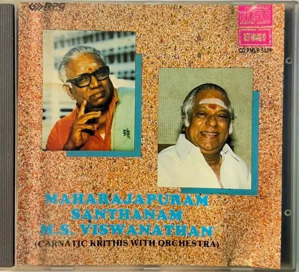 Maharajapuram Santhanam by M.S.Viswanathan audio cd - Carnatic -EMI CD PMLP 5329