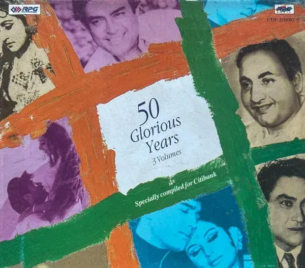 50 Glorious Years Vol.1-3 audio cd - Hind Film Songs -RPG CDF180007-9 Made In UK
