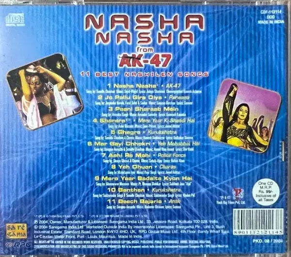 Nasha Nasha audio cd - Hindi Film Songs - Saregama CDF -112114