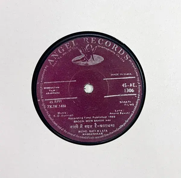 Thumbnail: Aradhana VinylEP 45rpm - Hindi Film Songs - Angel 45-AE 1306