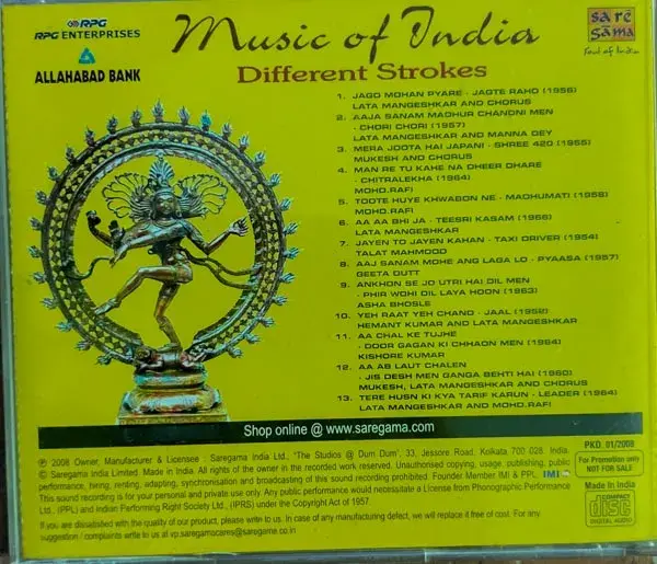 Romancing audio cd - Hindi Film Songs - Saregama CDF CDIX 180921