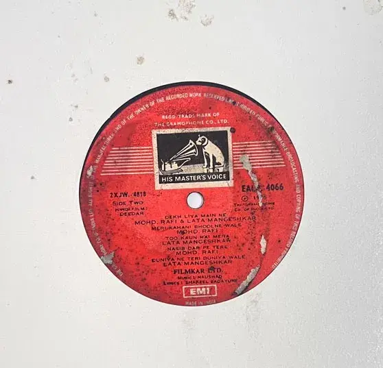 Deedar LP 33.3 rpm Record - Hindi Film Songs - HMV EALP.4066