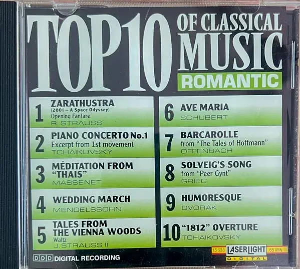 Top 10 Of Classical Music Romantic audio cd - Classical - Laserlight Made In USA - Image 1