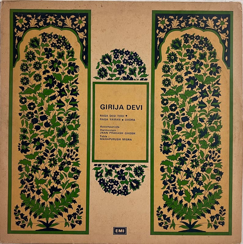 Girija Devi Classical Songs Vinyl Record LP 33.3 RPM - Classical - EMI 2590