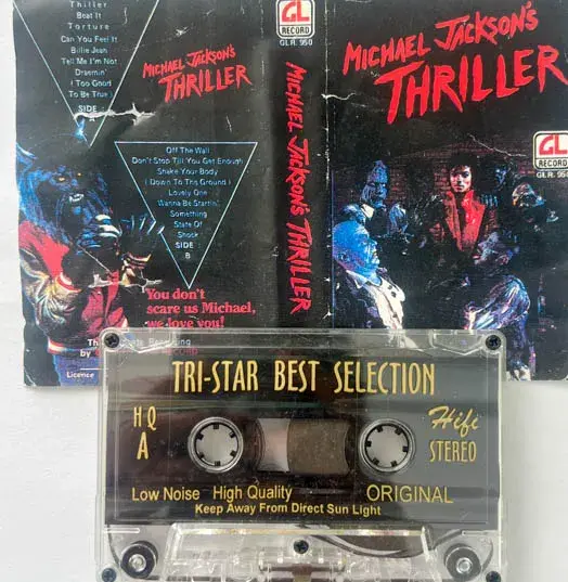 Michael Jackson's Thriller Audio Cassette - English Film Songs - GL RecordGLR950
